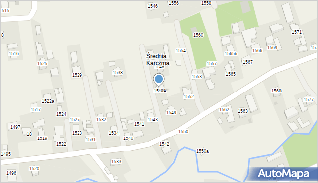 Markowa, Markowa, 1549A, mapa Markowa