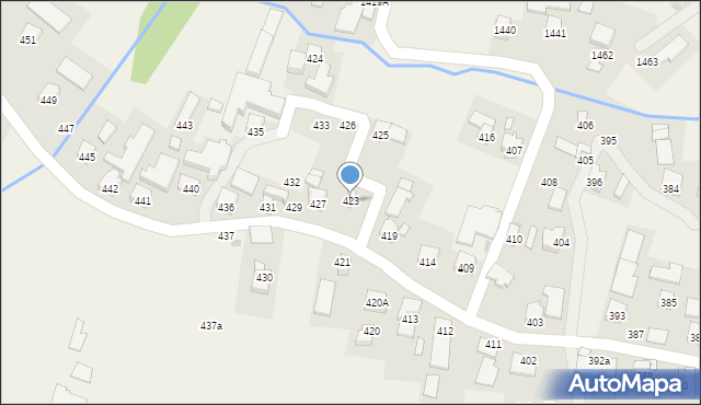 Markowa, Markowa, 423, mapa Markowa