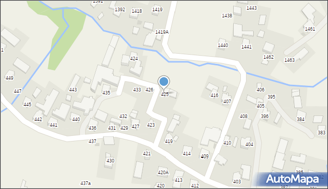 Markowa, Markowa, 425, mapa Markowa