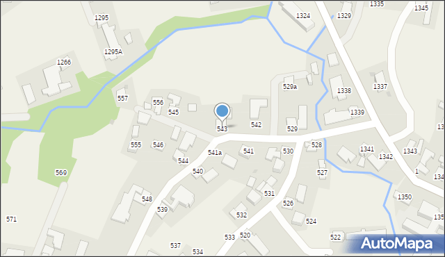 Markowa, Markowa, 543, mapa Markowa