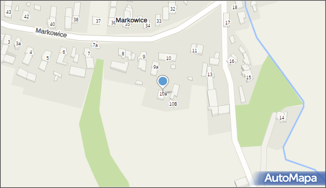 Markowice, Markowice, 10a, mapa Markowice