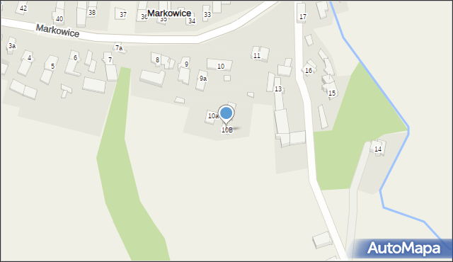 Markowice, Markowice, 10B, mapa Markowice