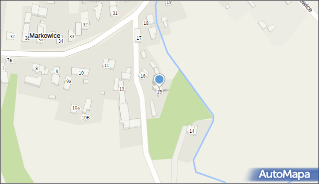 Markowice, Markowice, 15, mapa Markowice