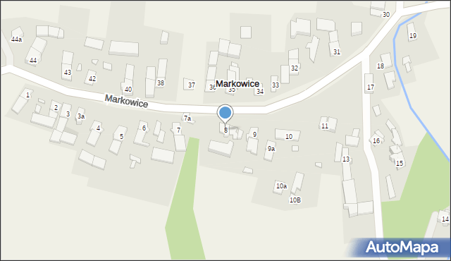 Markowice, Markowice, 8, mapa Markowice