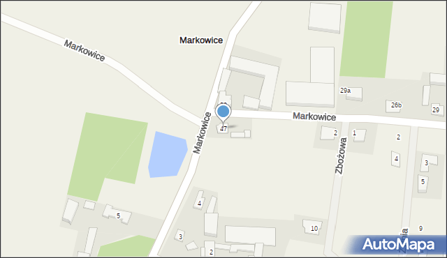 Markowice, Markowice, 47, mapa Markowice