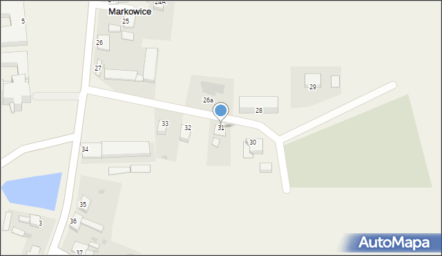 Markowice, Markowice, 31, mapa Markowice