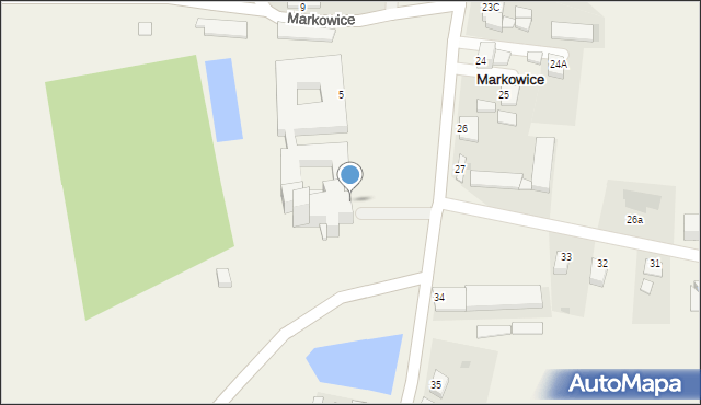 Markowice, Markowice, 5, mapa Markowice