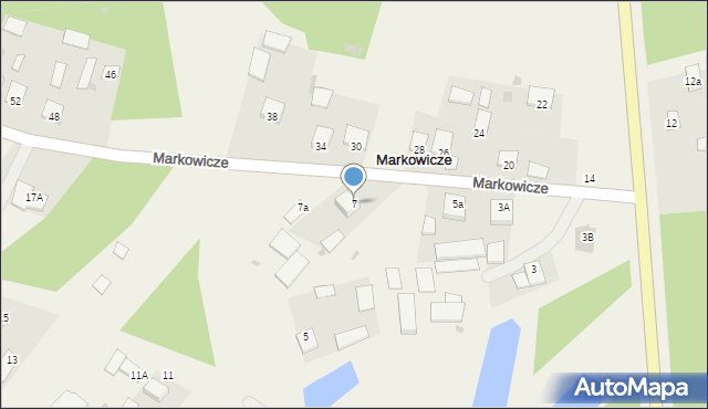 Markowicze, Markowicze, 7, mapa Markowicze