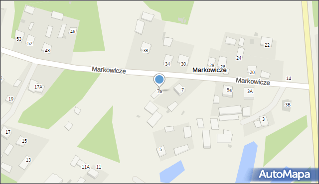 Markowicze, Markowicze, 7a, mapa Markowicze