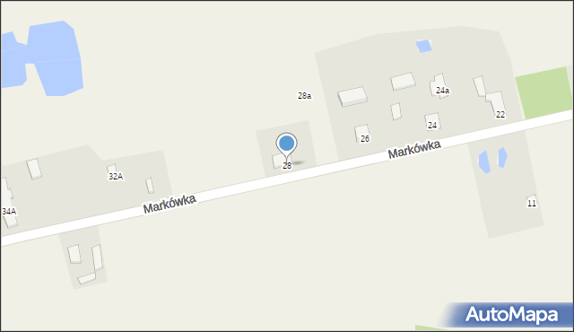 Markówka, Markówka, 28, mapa Markówka