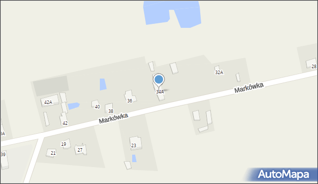 Markówka, Markówka, 34A, mapa Markówka