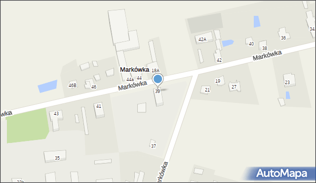 Markówka, Markówka, 39, mapa Markówka