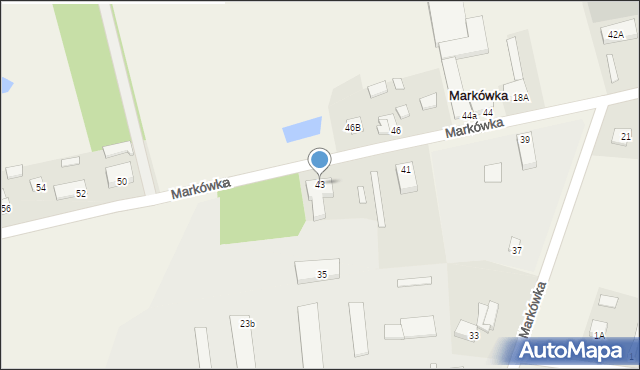 Markówka, Markówka, 43, mapa Markówka