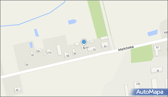 Markówka, Markówka, 54, mapa Markówka