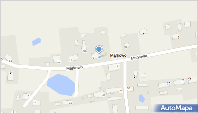 Markowo, Markowo, 10, mapa Markowo