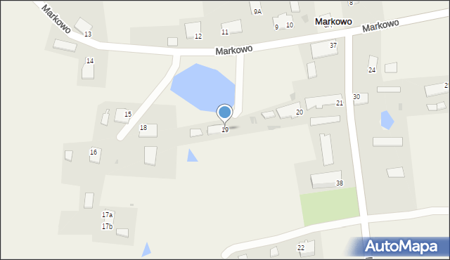 Markowo, Markowo, 19, mapa Markowo