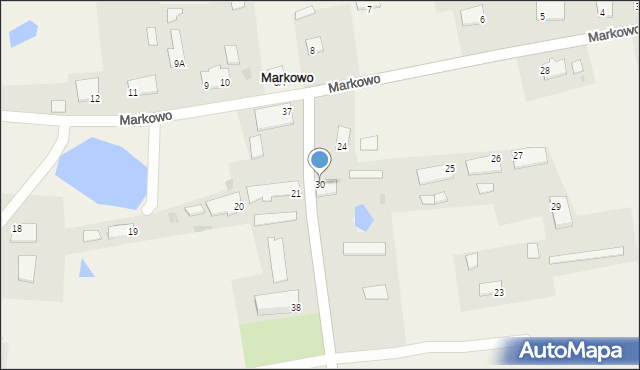 Markowo, Markowo, 30, mapa Markowo