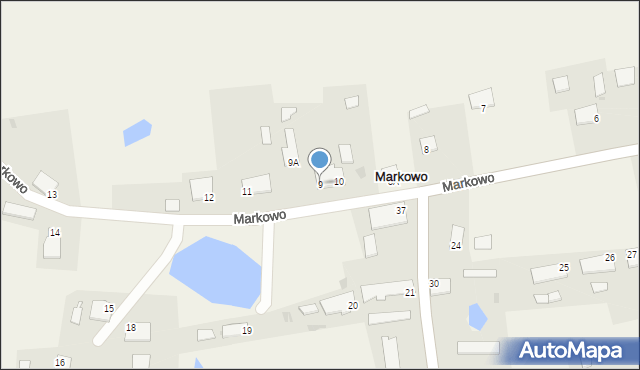 Markowo, Markowo, 9, mapa Markowo