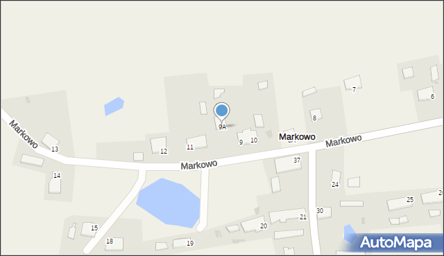 Markowo, Markowo, 9A, mapa Markowo