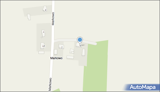 Markowo, Markowo, 3, mapa Markowo