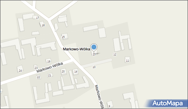 Markowo-Wólka, Markowo-Wólka, 13, mapa Markowo-Wólka