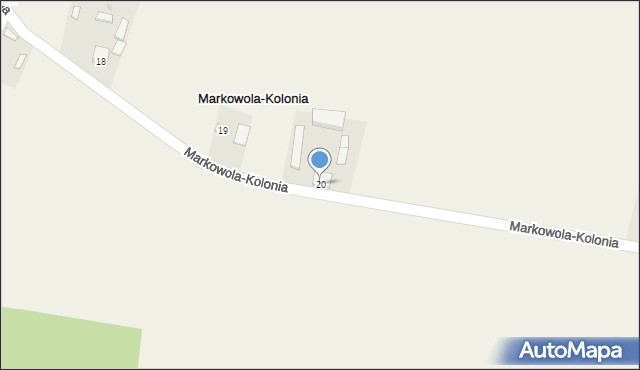 Markowola-Kolonia, Markowola-Kolonia, 20, mapa Markowola-Kolonia