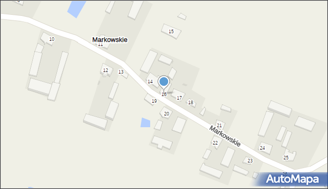 Markowskie, Markowskie, 16, mapa Markowskie