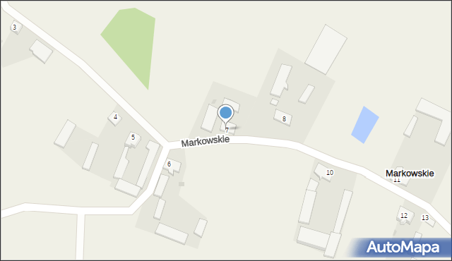 Markowskie, Markowskie, 7, mapa Markowskie