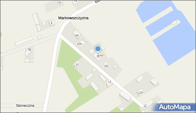 Markowszczyzna, Markowszczyzna, 10, mapa Markowszczyzna