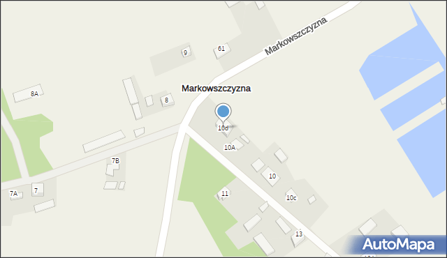 Markowszczyzna, Markowszczyzna, 10d, mapa Markowszczyzna