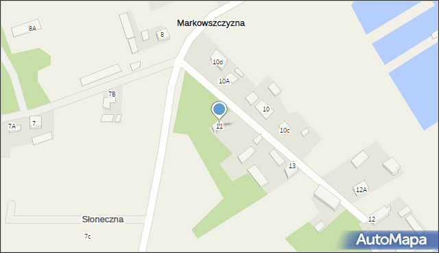 Markowszczyzna, Markowszczyzna, 11, mapa Markowszczyzna