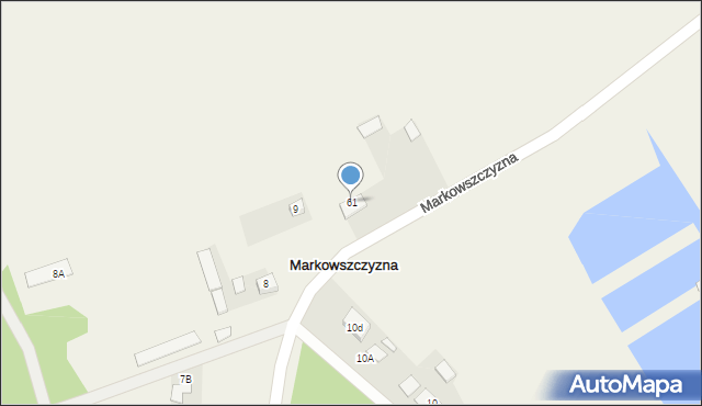 Markowszczyzna, Markowszczyzna, 61, mapa Markowszczyzna