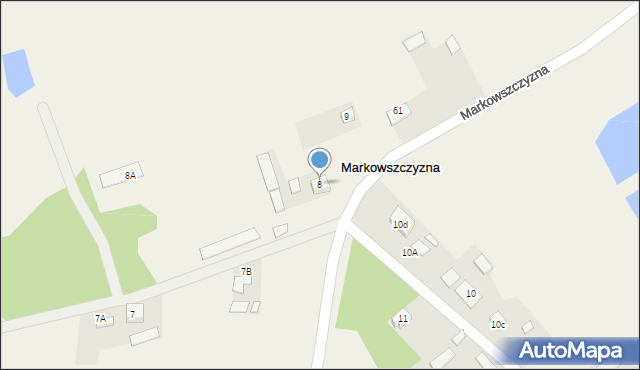 Markowszczyzna, Markowszczyzna, 8, mapa Markowszczyzna