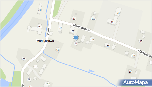 Markuszowa, Markuszowa, 21, mapa Markuszowa