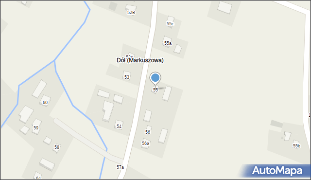 Markuszowa, Markuszowa, 55, mapa Markuszowa