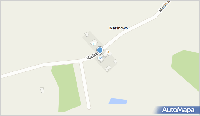 Marlinowo, Marlinowo, 12, mapa Marlinowo