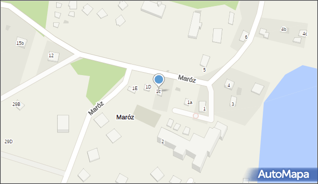 Maróz, Maróz, 1c, mapa Maróz