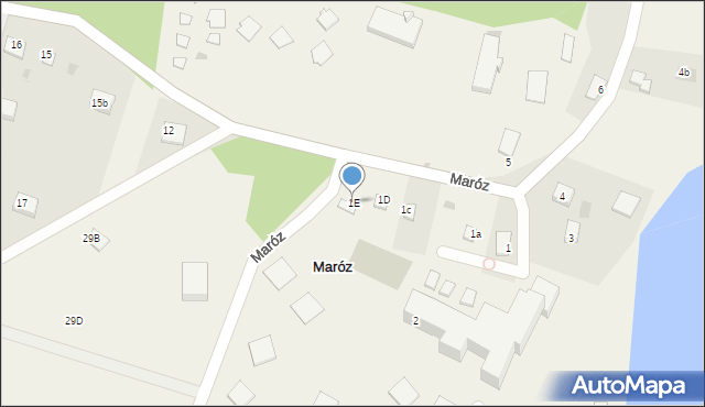 Maróz, Maróz, 1E, mapa Maróz