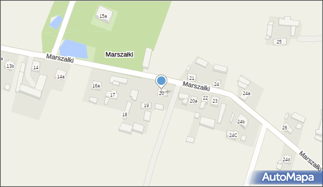 Marszałki, Marszałki, 20, mapa Marszałki