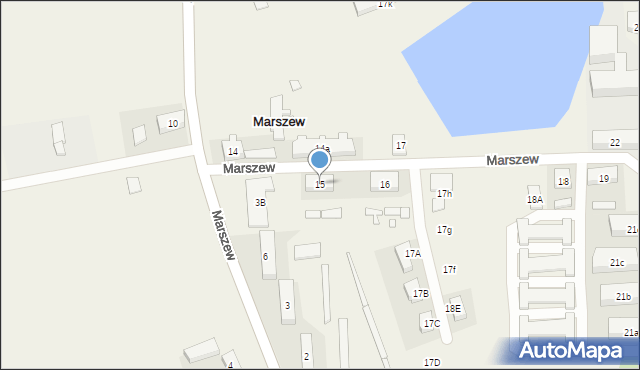 Marszew, Marszew, 15, mapa Marszew