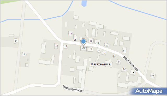 Marszewnica, Marszewnica, 10, mapa Marszewnica