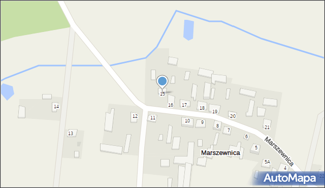 Marszewnica, Marszewnica, 15, mapa Marszewnica