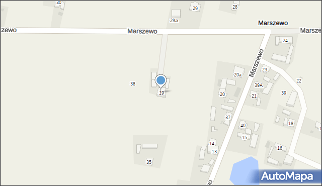 Marszewo, Marszewo, 19, mapa Marszewo