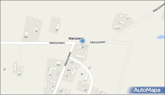 Marszewo, Marszewo, 24, mapa Marszewo