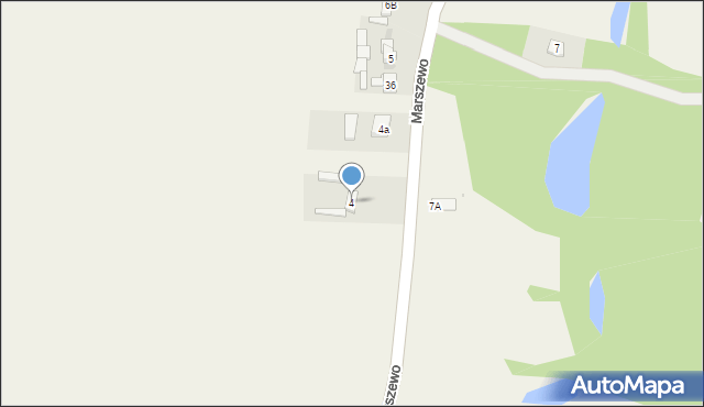 Marszewo, Marszewo, 4, mapa Marszewo