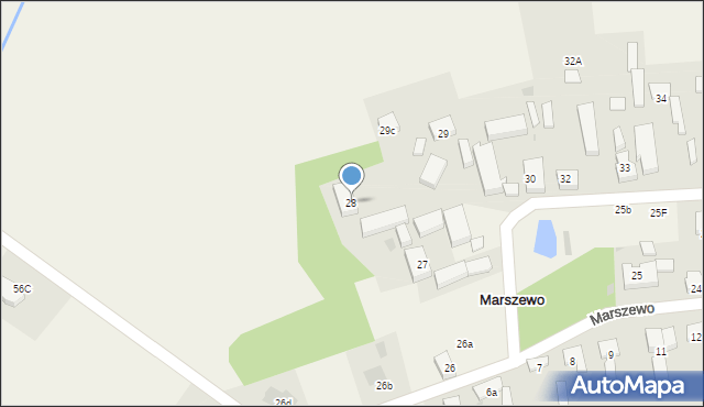 Marszewo, Marszewo, 28, mapa Marszewo