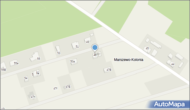 Marszewo, Marszewo, 48, mapa Marszewo