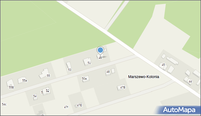 Marszewo, Marszewo, 49, mapa Marszewo