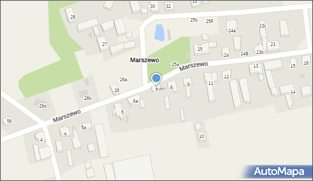 Marszewo, Marszewo, 7, mapa Marszewo