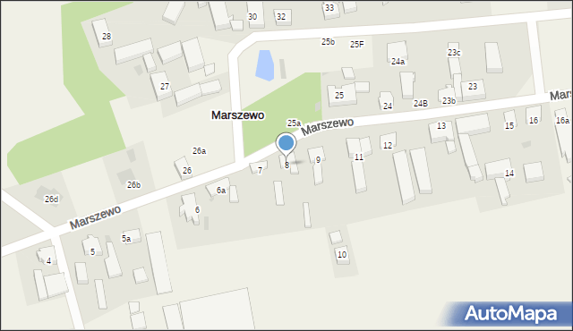 Marszewo, Marszewo, 8, mapa Marszewo